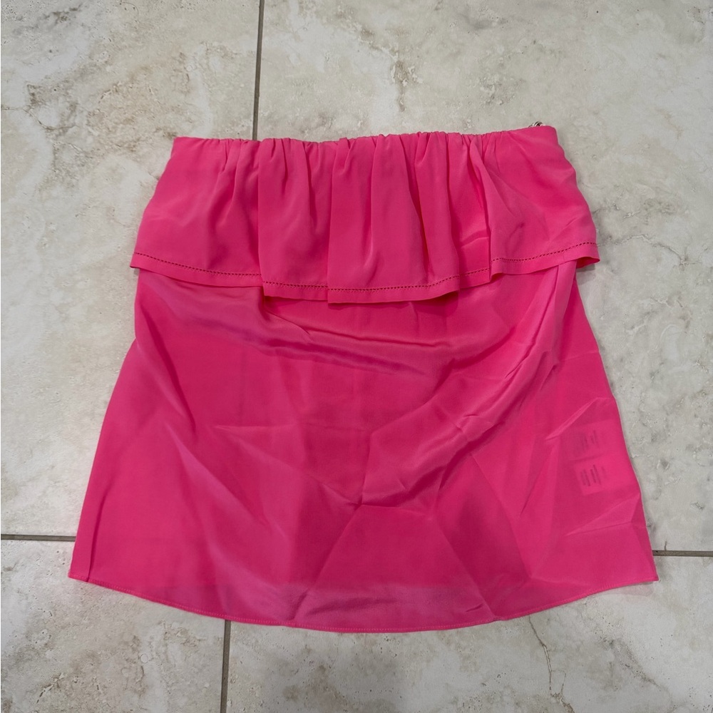 Lilly Pulitzer 100% Silk Strapless Top